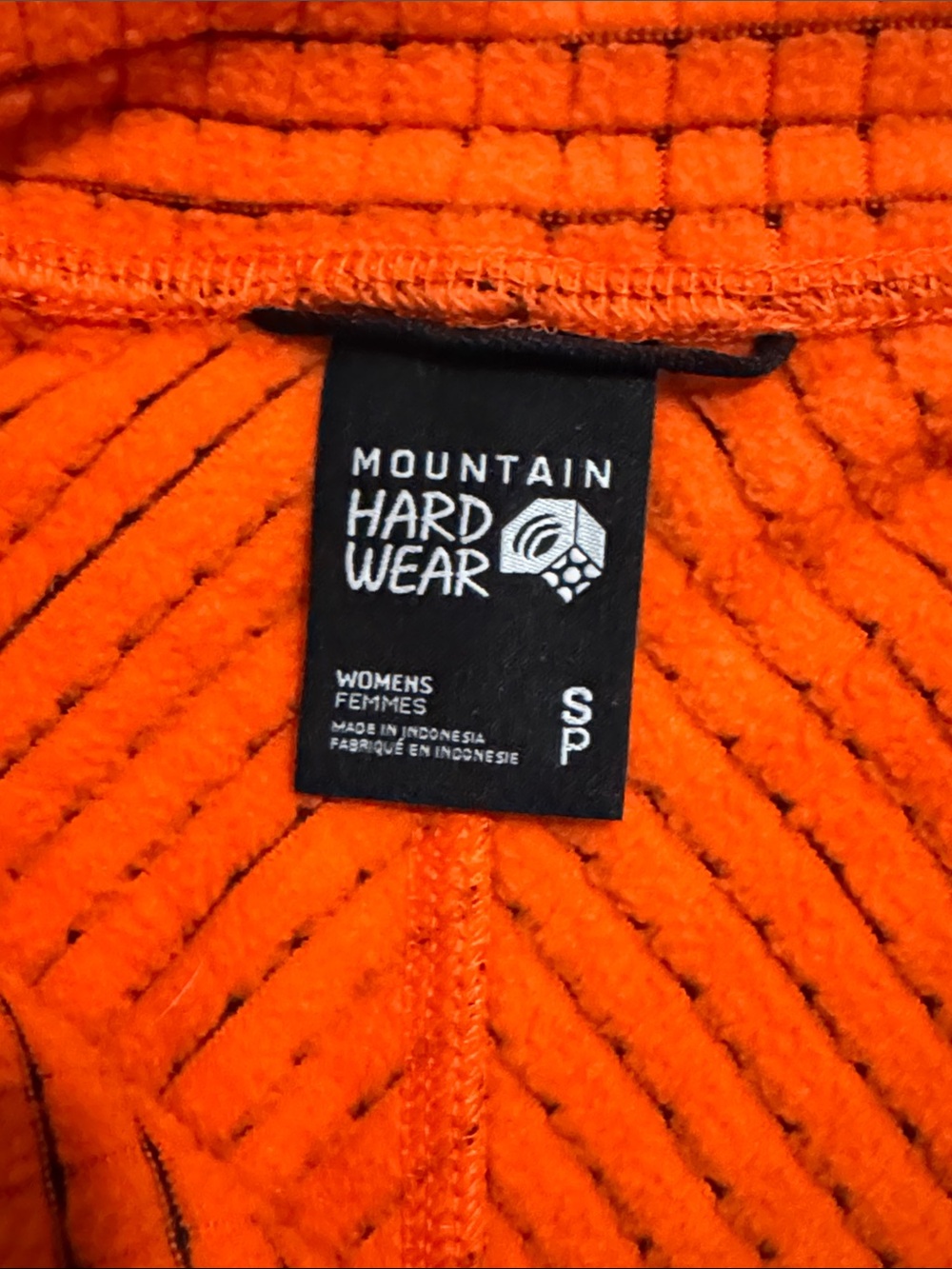 Mountain Hardwear Summit Grid Big Grid Half Zip Orange Fleece Gorpcore-Small - Picture 9 of 10